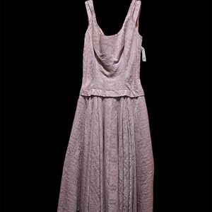 Vintage - 50's Heavyweight Brocade Damask Dress